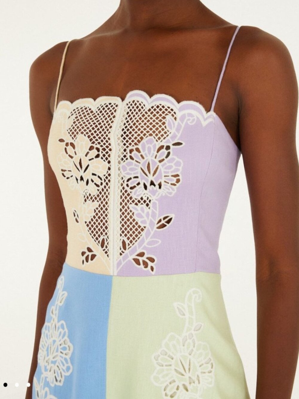 NWT Farm Rio Multicolor Embroidered Midi Dress - Picture 4 of 5